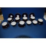 A quantity of Russian made cups and saucers: ten cups,