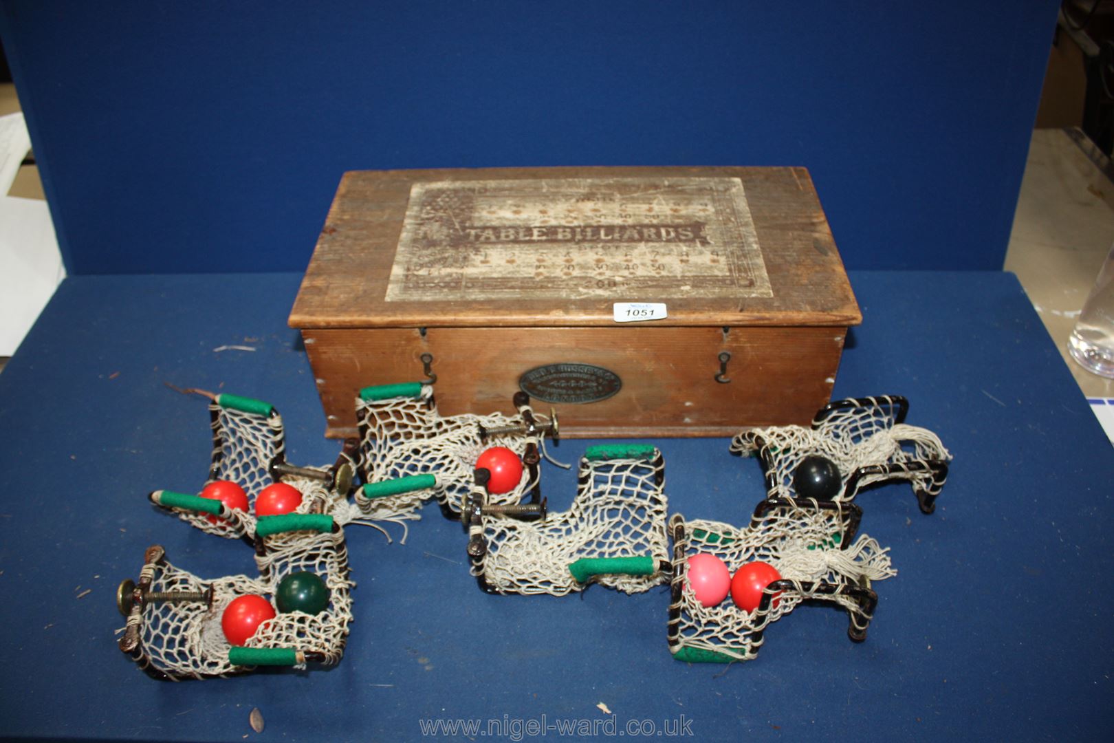 A Victorian game of table Billiards, boxed. - Image 2 of 2