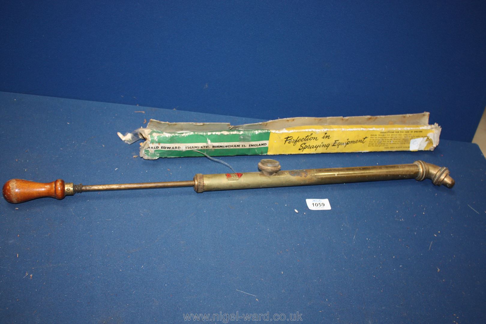 A brass Sprayer, No: 20A size 16 x 1, boxed.