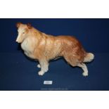 A large model of a Rough Collie dog.