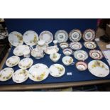 A quantity of part teasets including;