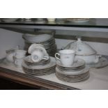 A 'Thun' Dinner/tea service comprising six cups and saucers, six dinner plates, six side plates,