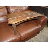 A lowered shaped top Occasional Table having turned legs, 26 3/8'' x 18 7/8'' x 11'' high approx.