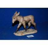 A Border Fine Arts Donkey Foal. 5" tall.