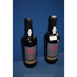 Two bottle of Port Ruby by Sainsburys.
