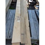 Five mixed Oak boards 8' long, 4'' x 3/4'' and 5'' x 3/4''.