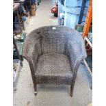 A Lloyd Loom chair a/f.