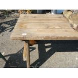 Wooden bench table