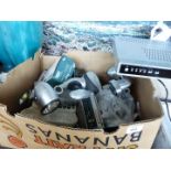 LED Lights, telephone, video recorder etc. (2 x boxes).