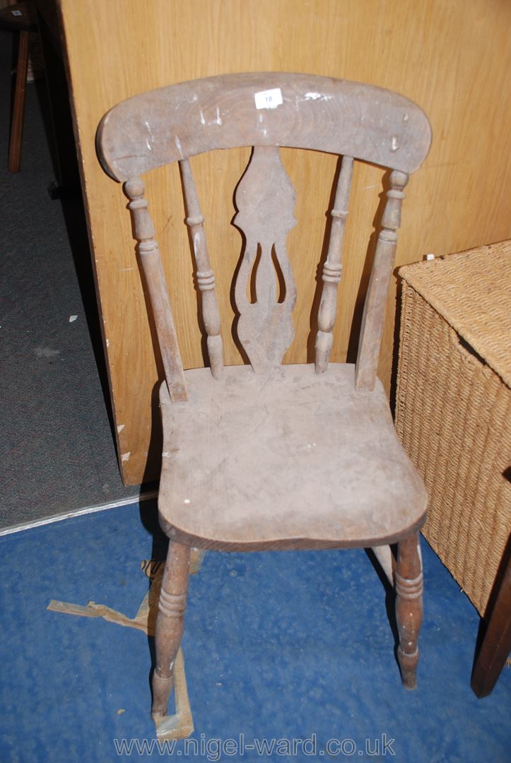 A farmhouse kitchen chair