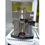 A Delonghi coffee machine.