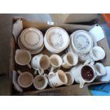 A quantity of Biltons pattern fruit bowls, dinner plates, teapot, side plate, cups and saucers etc.