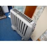 A Dimplex wheeled radiator.