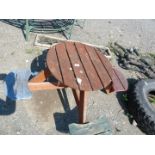 A child's picnic bench.