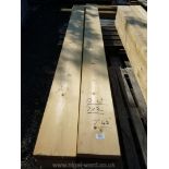 12 lengths of softwood 7' 4 1/2'' x 7'' x 2''.