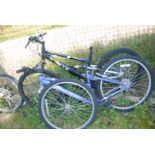 Two bicycles as found including an Apollo & a Raleigh both with Shimano 18 speed derailleur gears.