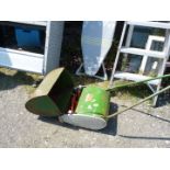 Qualcast hand mower with grass collector box, 12" cut.