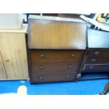 A mixed woods 1950's/1960's bureau.