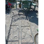 Metal garden arbour