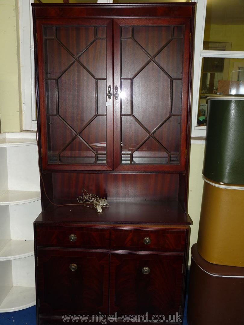 A modern dresser/display unit, 78" tall.