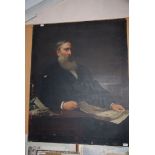 A large Oil on canvas, Portrait of David Powell (1840-1897),