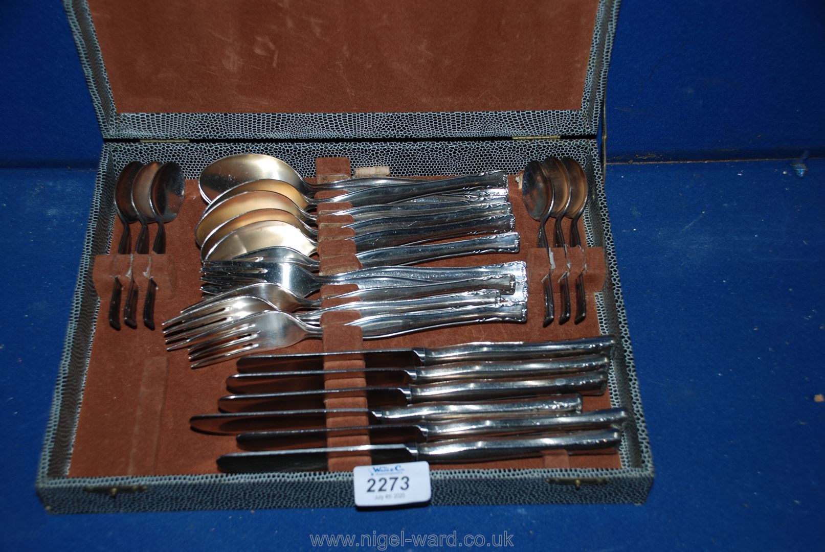 A cased canteen of Bader 90 cutlery.