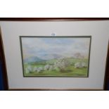 A large framed pastel of 'Ewyas Harold Common, Herefordshire'; dated 1998, signed lower right C.A.
