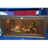 A large print on board of still life by Warren, image size 30 1/2'' x 15'',