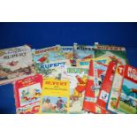 A quantity of Rupert Bear Daily Express annuals - 1968, 1970, 1971, 1972, 1973, 1975 and 1976,