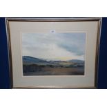 A Watercolour landscape of the Brecon Beacons, signed.