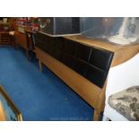 G plan hi-fi cupboard with drop down front,