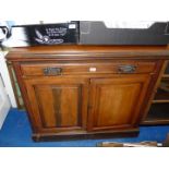 Two door sideboard with one drawer over, 37'' high x 42'' wide x 15'' deep.