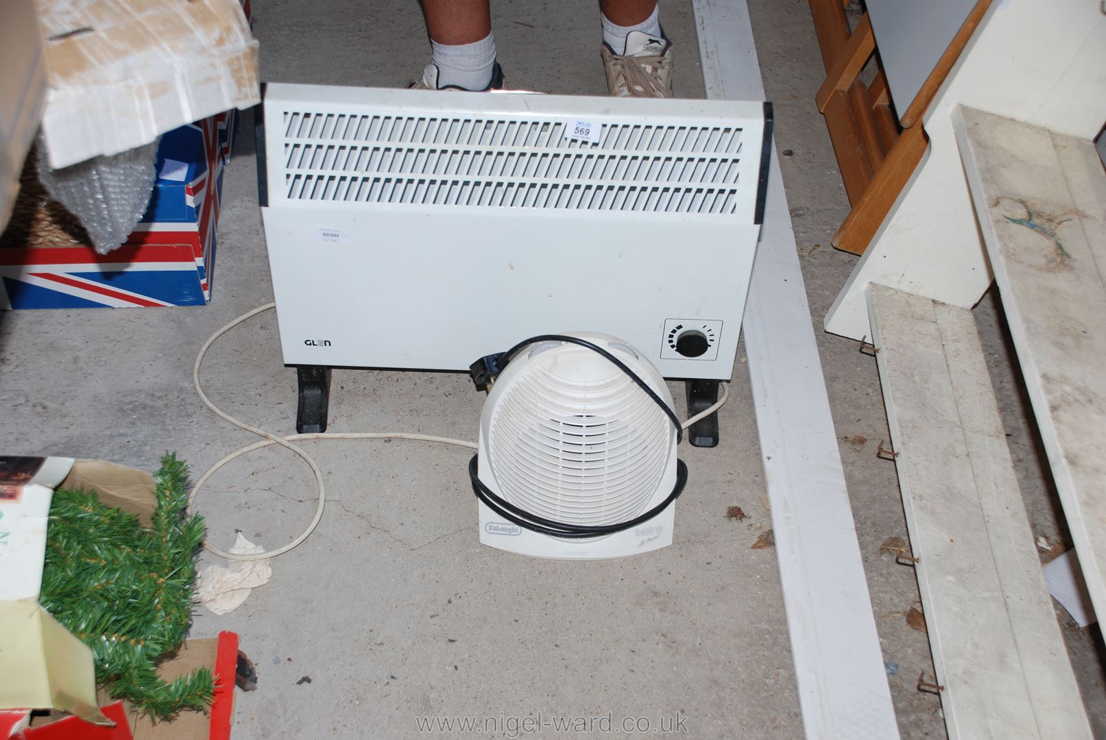 A fan heater and convector heater