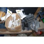 Quantity of M10 x 100 mm self tapping anchors and kitchen base unit with legs