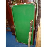 Joe Davis endorsed junior snooker table, 24'' x 48'' plus accessories.