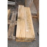 2 x oak beams 42" x 10" x 7 1/2".