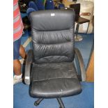 Faux leather office chair,