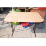 Folding camping table, 42'' long x 26'' wide.