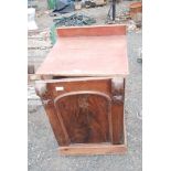 Wooden mahogany fronted cabinet.