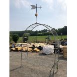 Garden Arch with weather vane