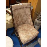 Upholstered nursing chair for restoration