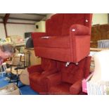 Three piece suite with two seater sofa ,