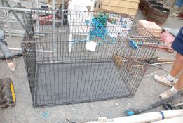 Large pet cage 4' long x 2'6" wide x 2'6" high.