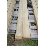 10 x tanalised timber decking 4.8 m x 14 cm.