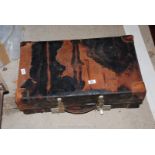 Leather suitcase