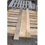 3 x pieces of oak 1.1m approx.