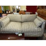 Two seater childs sofa, 50'' long x 27'' deep x 23'' high.