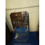 Bevel edged mirror bathroom unit,