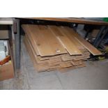 Approx. 120 lengths of tongue and groove boarding in various lengths up to 1.2m long.