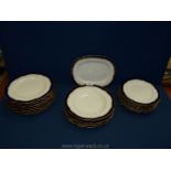 A quantity of Coalport dinner and breakfast plates,